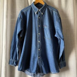 Ralph Lauren - CHAPS Blue Denim Button-Down Shirt